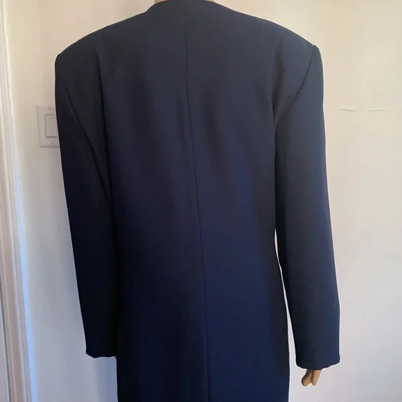 LESLIE FAY 2 PC Skirt& Coat Length Blazer - Picture 5 of 9